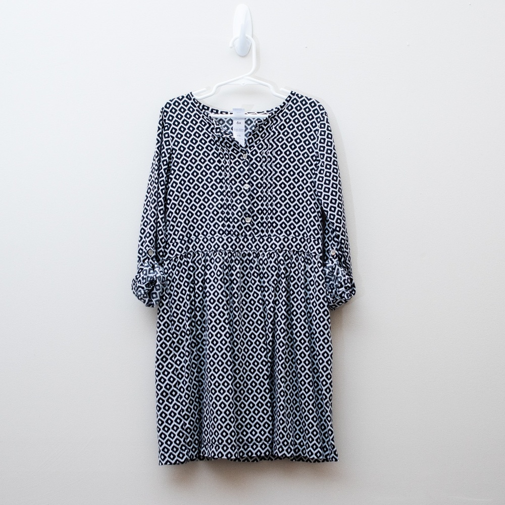 Cute Carter's Long Sleeve Black and White Dress